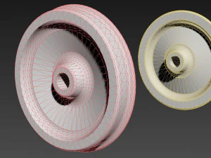 train wheel 3D Model