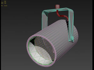 tv studio spotlight 3D Model