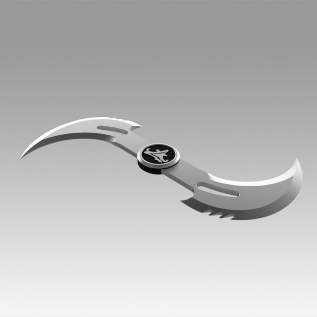 twisting sword from blade movie 3Dモデル .c4d .max .obj .3ds .fbx .stl .blend 