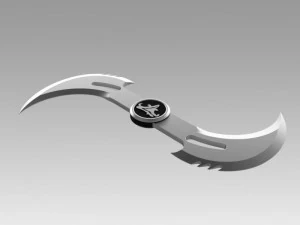 espada torcida do filme blade Modelo 3D
