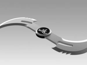 twisting sword from blade movie 3D Model