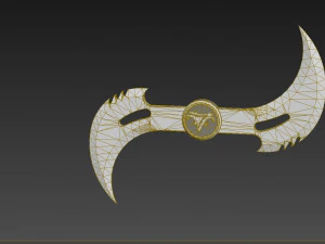 twisting sword from blade movie 3D Model