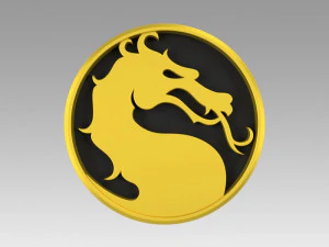 logo del combattimento mortale Modello di stampa 3D