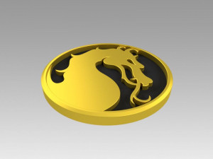 mortal kombat logo Modelo de impresión 3D