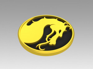 mortal kombat logo Modelo de impresión 3D