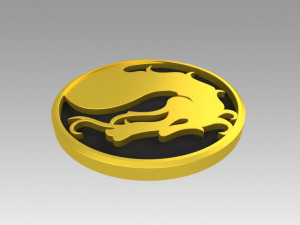 mortal kombat logo Modelo de impresión 3D