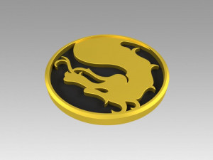 mortal kombat logo Modelo de impresión 3D