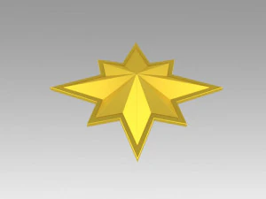 емблема капітана марвел 3D Принт Модель