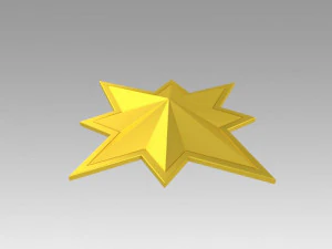 captain marvel emblem 3D Print Model