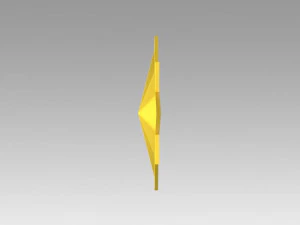 captain marvel emblem 3D Print Model