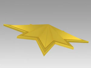 captain marvel emblem 3D Print Model