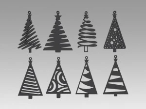 conjunto de brinquedos para &aacute;rvore de natal Modelo 3D