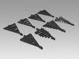 christmas tree toy set Model 3D