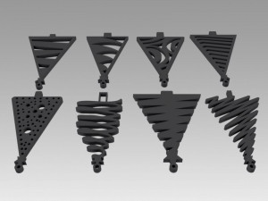 christmas tree toy set Model 3D