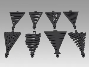 christmas tree toy set 3D Model