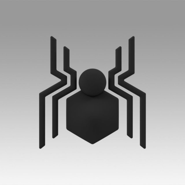 spiderman homecoming chest logo 3D मॉडल .c4d .max .obj .3ds .fbx .stl .blend
