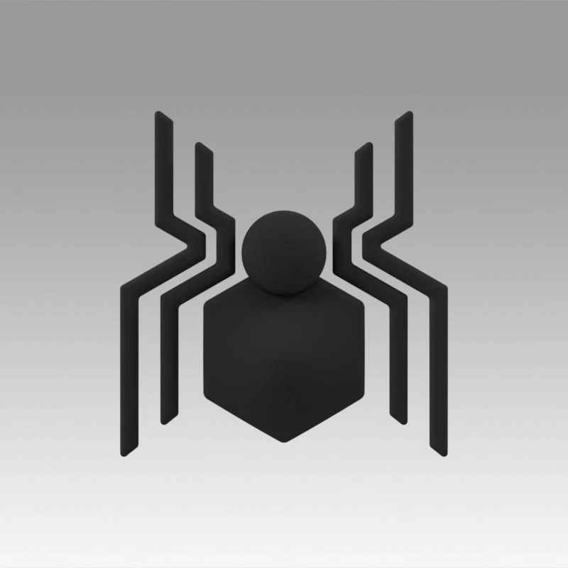 spiderman homecoming chest logo 3D Model .c4d .max .obj .3ds .fbx .stl .blend 