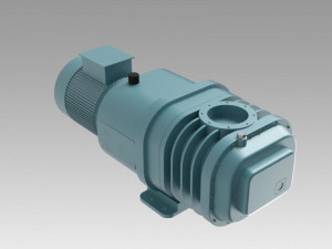 twin rotor vacuum pump 3D 모델