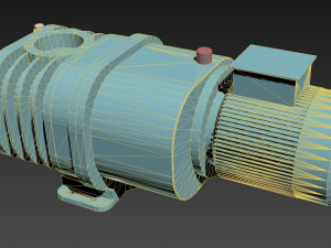 twin rotor vacuum pump Modello 3D