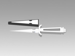 star trek tos inspired dagger and agonizer prop as in mirror 3D-printmodel