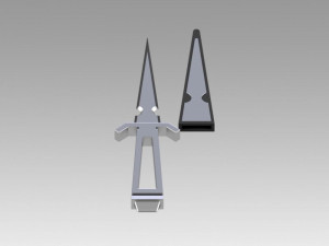 star trek tos inspired dagger and agonizer prop as in mirror 3D-printmodel
