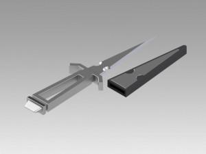 star trek tos inspired dagger and agonizer prop as in mirror 3D-printmodel