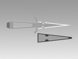 star trek tos inspired dagger and agonizer prop as in mirror 3D-printmodel