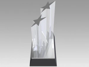 award figurine two star silver 3D Print Model