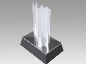 award figurine two star silver 3D Print Model