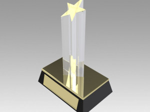 award figurine star gold Modelo de impresión 3D