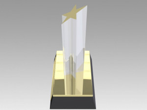 award figurine star gold Modelo de impresión 3D