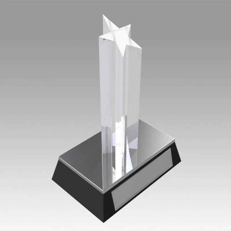 award figurine star silver 3D Print Model .c4d .max .obj .3ds .fbx .stl .blend