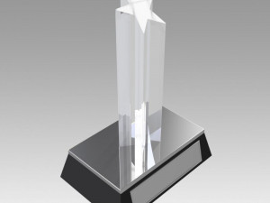award figurine star silver 3Dプリントモデル