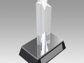 Award figurine Star Silver 3D Model
