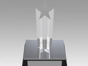 award figurine star silver 3D Print Model