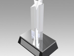 award figurine star silver 3D 프린트 모델