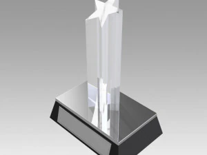 award figurine star silver 3D Print Model