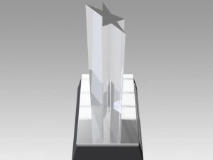 award figurine star silver 3D Print Model