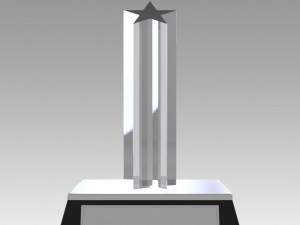award figurine star silver 3D 프린트 모델