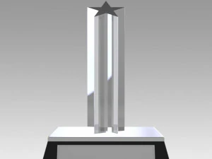 award figurine star silver 3D Print Model