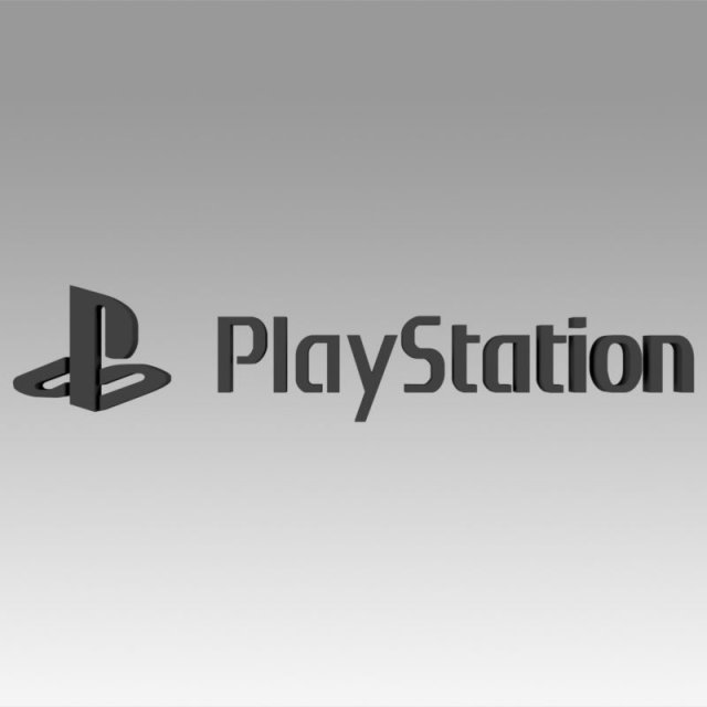 playstation video game logo Modelo de Impressão 3D .c4d .max .obj .3ds .fbx .stl .blend 