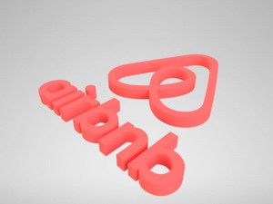 airbnb logo Model do druku 3D