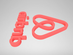 airbnb logo Model do druku 3D