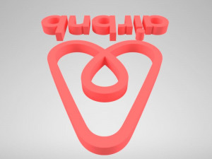 airbnb logo Model do druku 3D