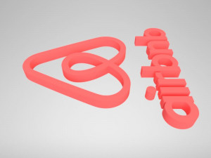 airbnb logo Model do druku 3D