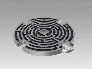 prisoners maze pendant movie prop replica 3Dプリントモデル