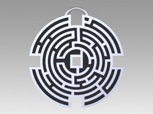 prisoners maze pendant movie prop replica 3Dプリントモデル