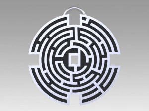 prisoners maze pendant movie prop replica 3D Print Model