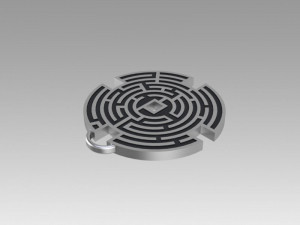 prisoners maze pendant movie prop replica 3Dプリントモデル