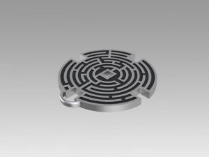 prisoners maze pendant movie prop replica 3D Print Model